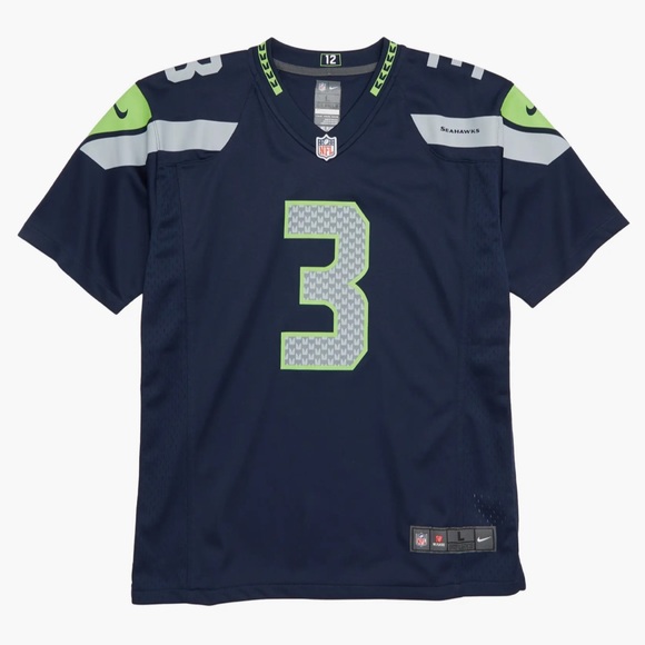 Nike - NFL Seattle Seahawks Russell Wilson Jersey - Size : XL (18-20) Big Boy - Picture 1 of 7